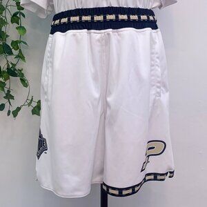 Purdue Boilermakers Basketball White Black Shorts Medium
